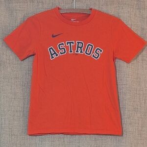 Nike Orange Astros Short Sleeve Tee Youth 10/12